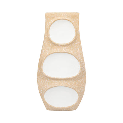 Ecomix, 19" Big Polka Dot Vase, Ivory