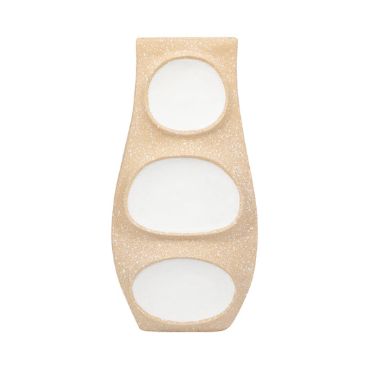 Ecomix, 19" Big Polka Dot Vase, Ivory