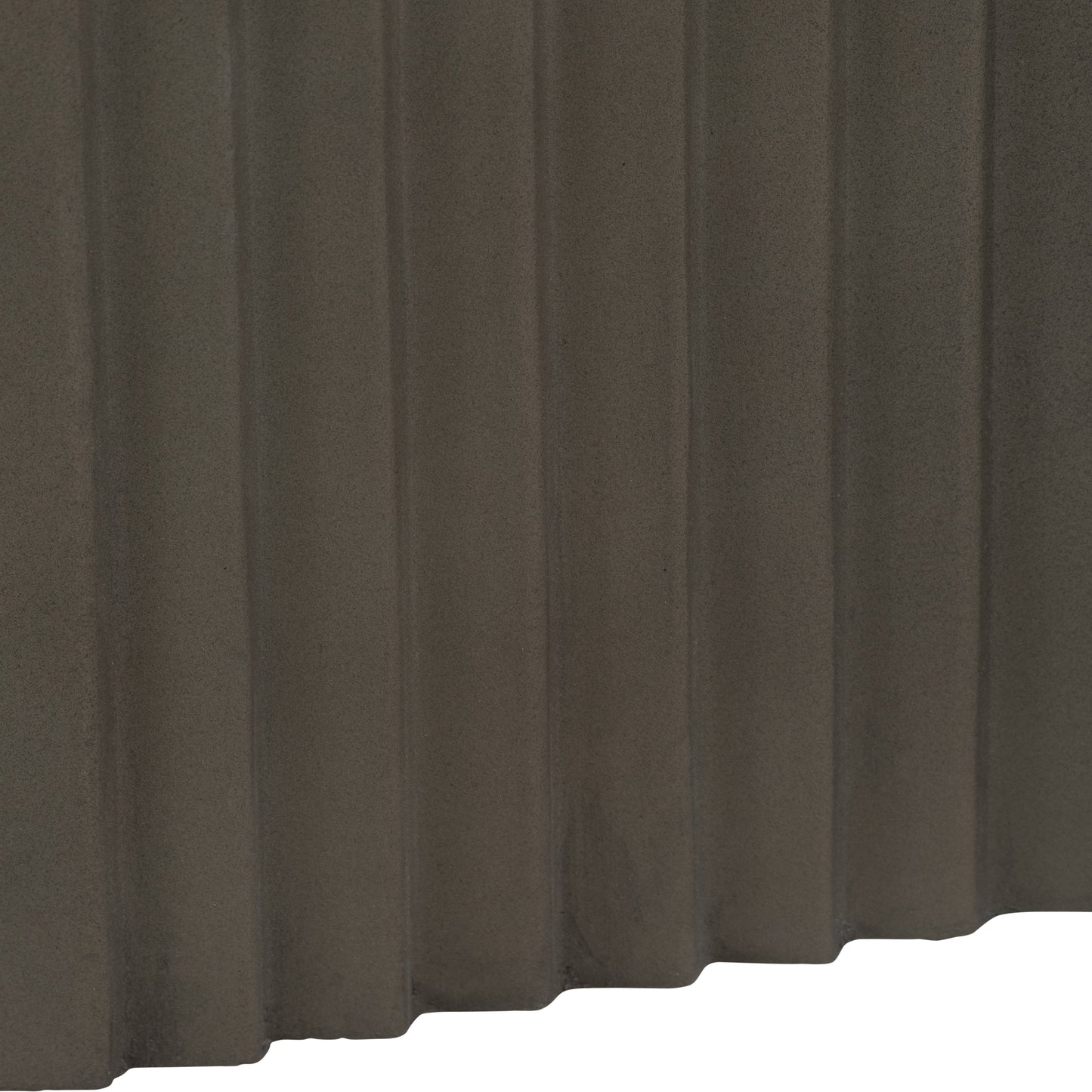 Concrete, 18" Arches In Square Accent Table, Dark