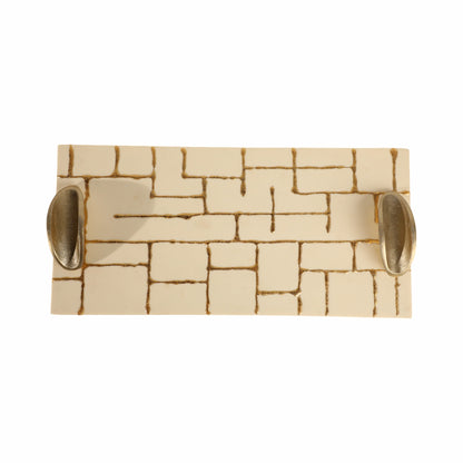 S/2 18/22" Gomez Gold Resin Trays