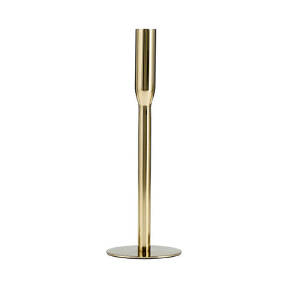 17659-02 |Metal, 14"H Taper Candle Holder, Gold