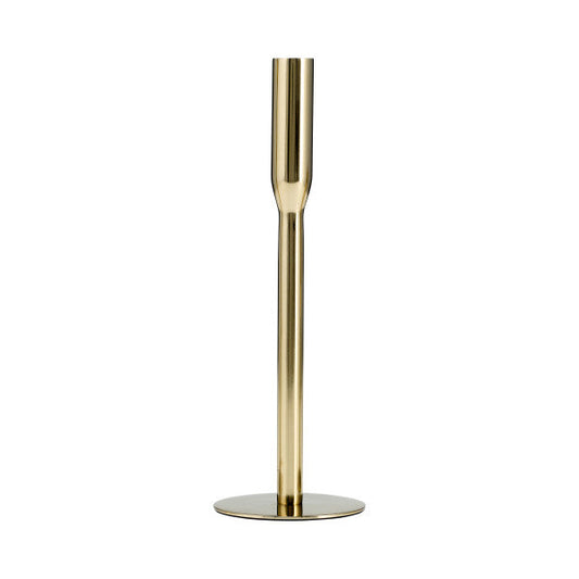 17659-02 |Metal, 14"H Taper Candle Holder, Gold