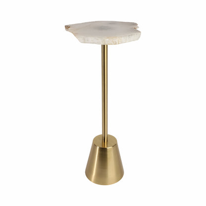 Golden stone accent Table