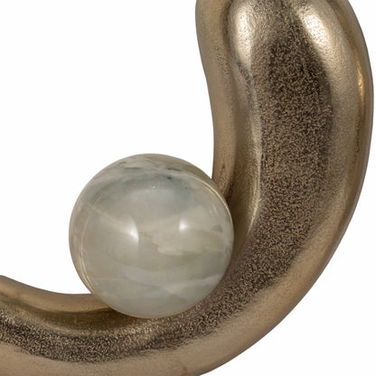 S/3 10/13/15" Amrita Gold Ring Wall Decor