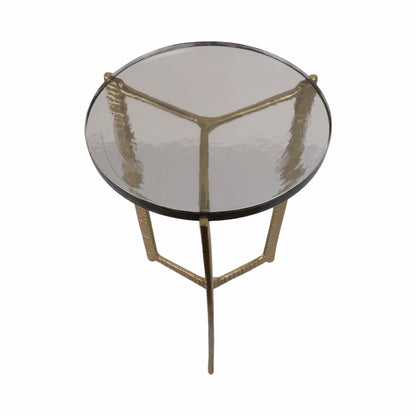 22" Bennington Tall Recycled Glass Accent Table