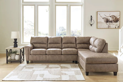 94004S4| Navi 2-Piece Sectional Sofa Sleeper Chaise