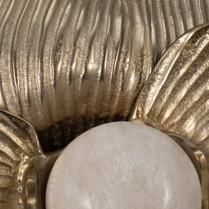 Metal, S/3 10/12/16" Womack Wall Flowers, Gold