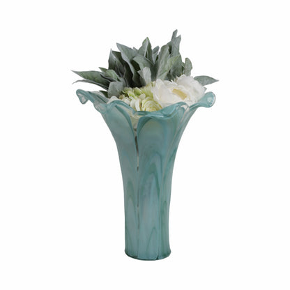 13" Idro Tall Italian Art Glass Vase