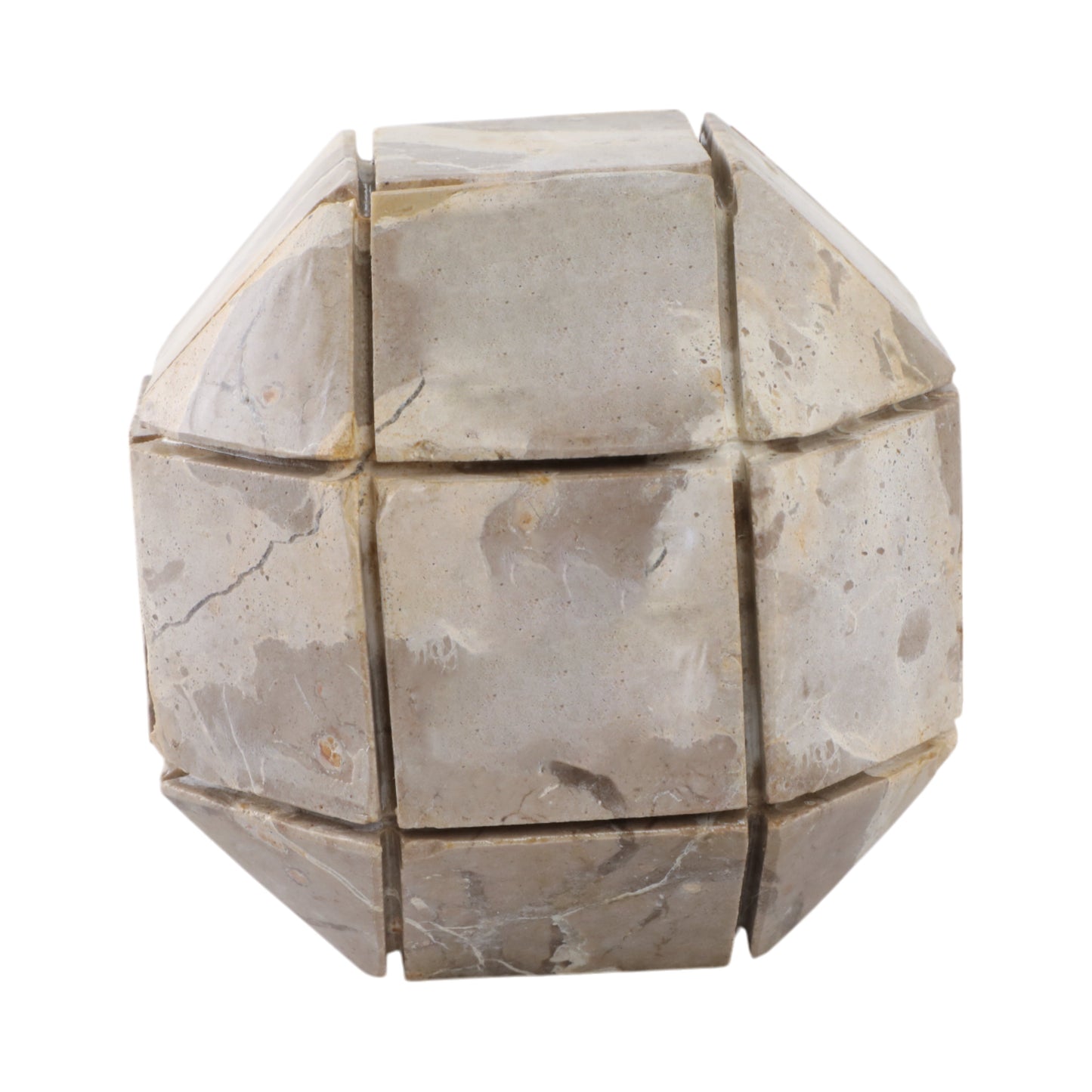 6" Pompano Large Beige Marble Sphere