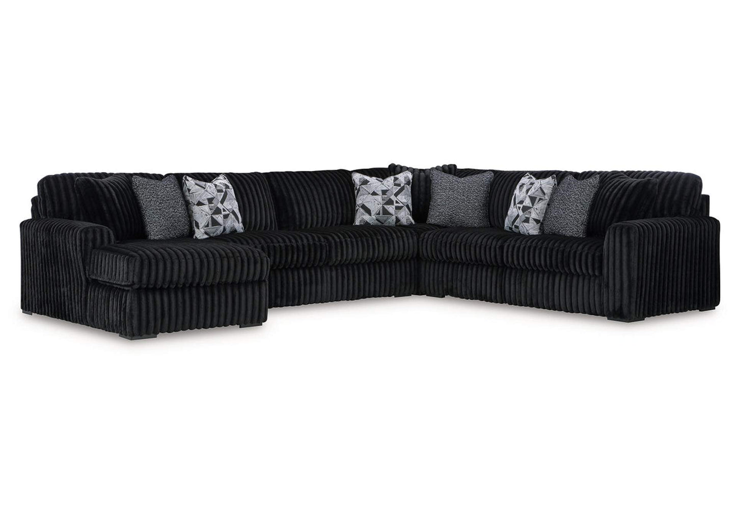 98103S4 Midnight-Madness 4-Piece Sectional with Chaise