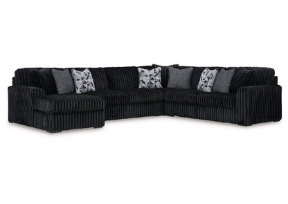 98103S4 Midnight-Madness 4-Piece Sectional with Chaise