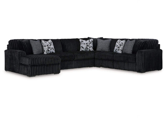 98103S4 Midnight-Madness 4-Piece Sectional with Chaise