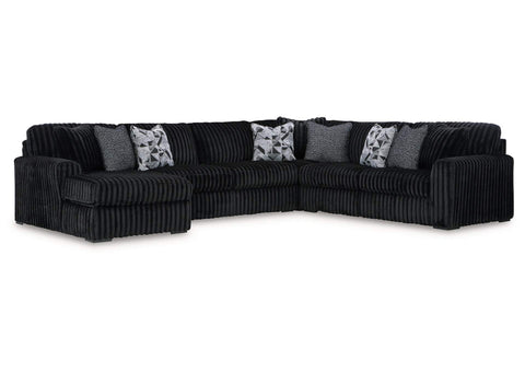 98103S4 Midnight-Madness 4-Piece Sectional with Chaise