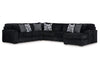 98103S3 Midnight-Madness 4-Piece Sectional with Chaise