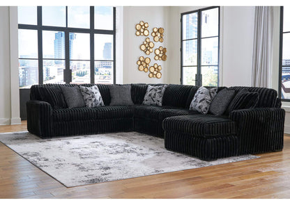 98103S3 Midnight-Madness 4-Piece Sectional with Chaise