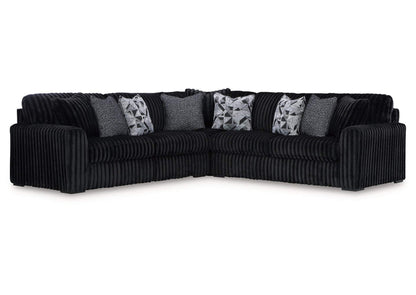 98103S4 Midnight-Madness 4-Piece Sectional with Chaise