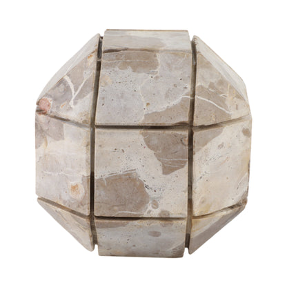 6" Pompano Large Beige Marble Sphere