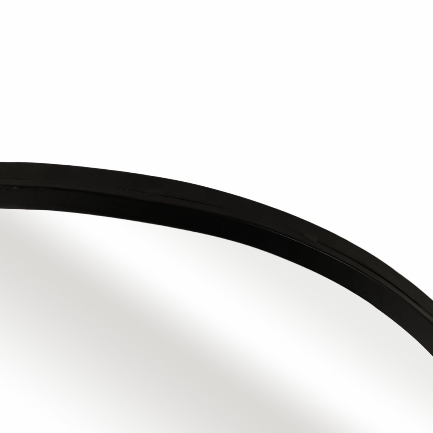 23x55" Curvy Edged Leaner Mirror, Black