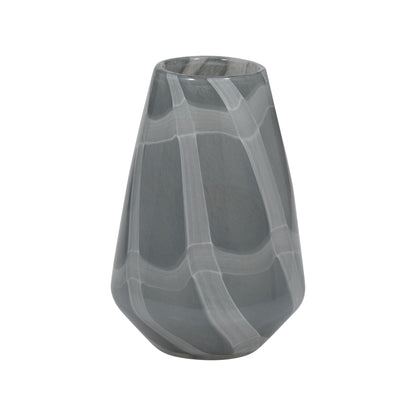 EV19697-01  13" FOLEY SMALL NATURAL GLASS VASE( Sagebrook Home  )