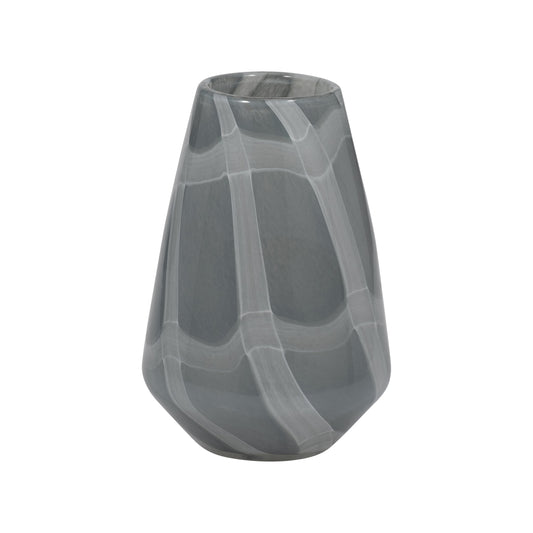 EV19697-01  13" FOLEY SMALL NATURAL GLASS VASE( Sagebrook Home  )