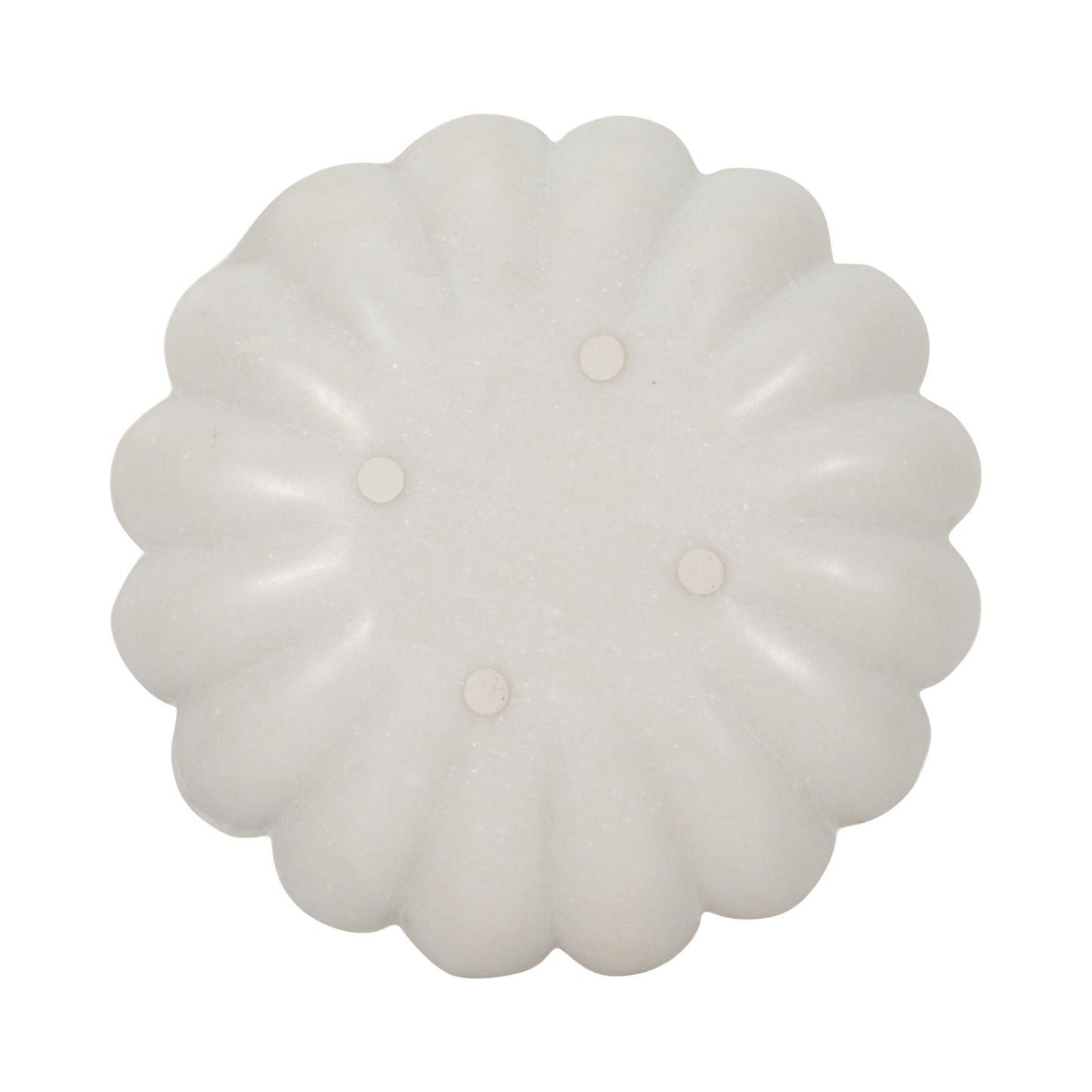 8" Hadara Marble Flower Tray, Tan