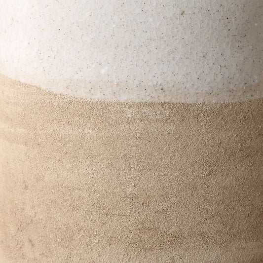 Ivory Sands Ceramic Vases, S/2
