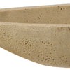 18163-UTT | Vessel Cast Ivory Canoe Bowl
