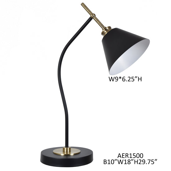 CVAER1500  Office Lamp, with black marble base( Crestview  )