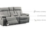 Mitchiner Reclining Loveseat with Console
