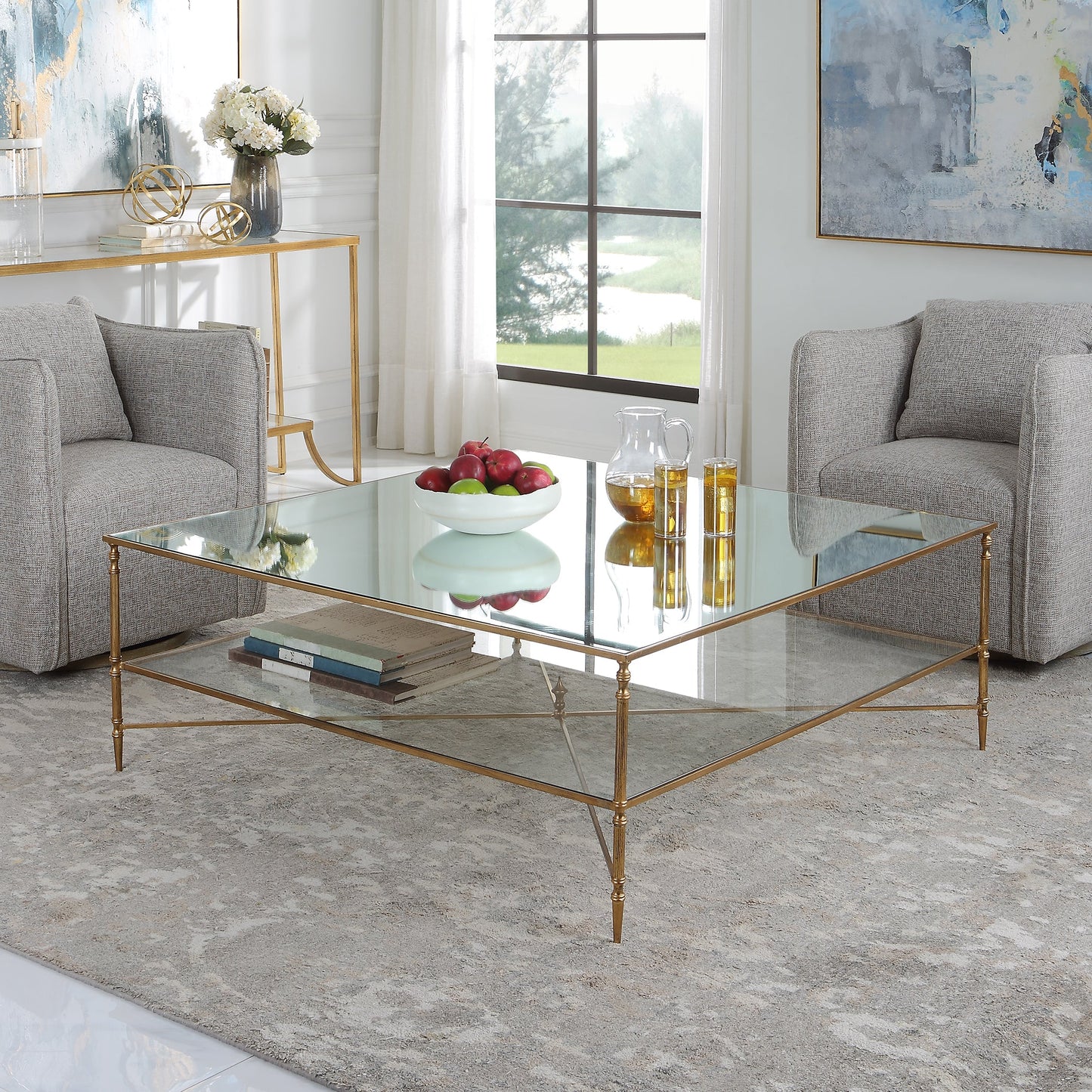 HENZLER GOLD SQUARE TABLE (6570956259424)