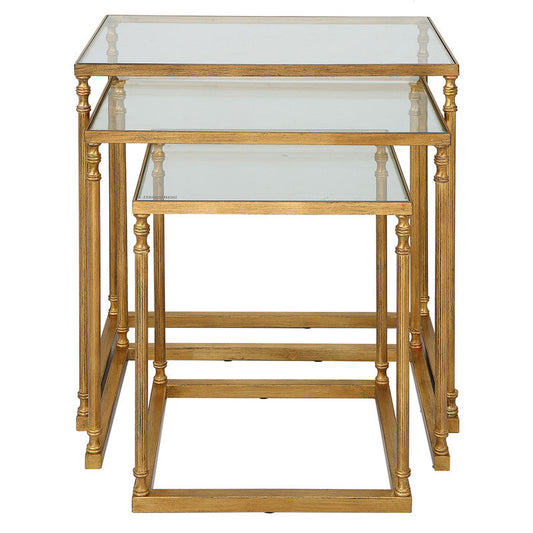 24067-UTT |Henzler 62 W x 46 H x 63 D Nesting Table - Mirror Top