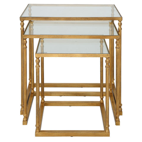 24067-UTT |Henzler 62 W x 46 H x 63 D Nesting Table - Mirror Top