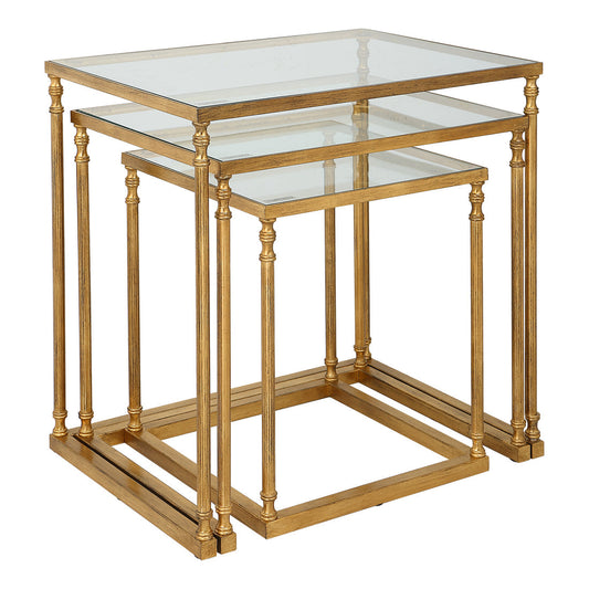 24067-N-UTT |Henzler 62 W x 46 H x 63 D Nesting Table - Mirror Top