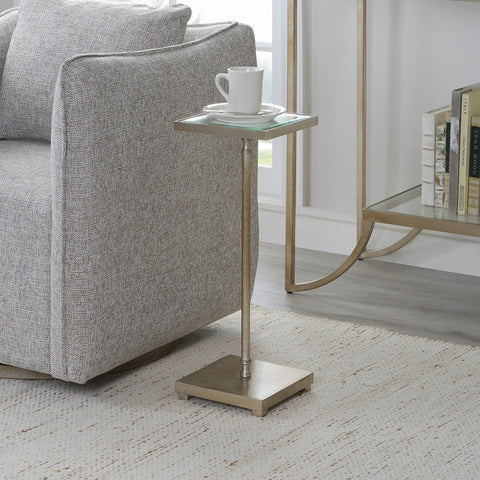 24068-N-UTT | Henzler Square Accent Table with Mirror Top