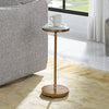 24287-UTT | Henzler 25 W x 63 H x 25 D Round Accent Table with Mirror Top