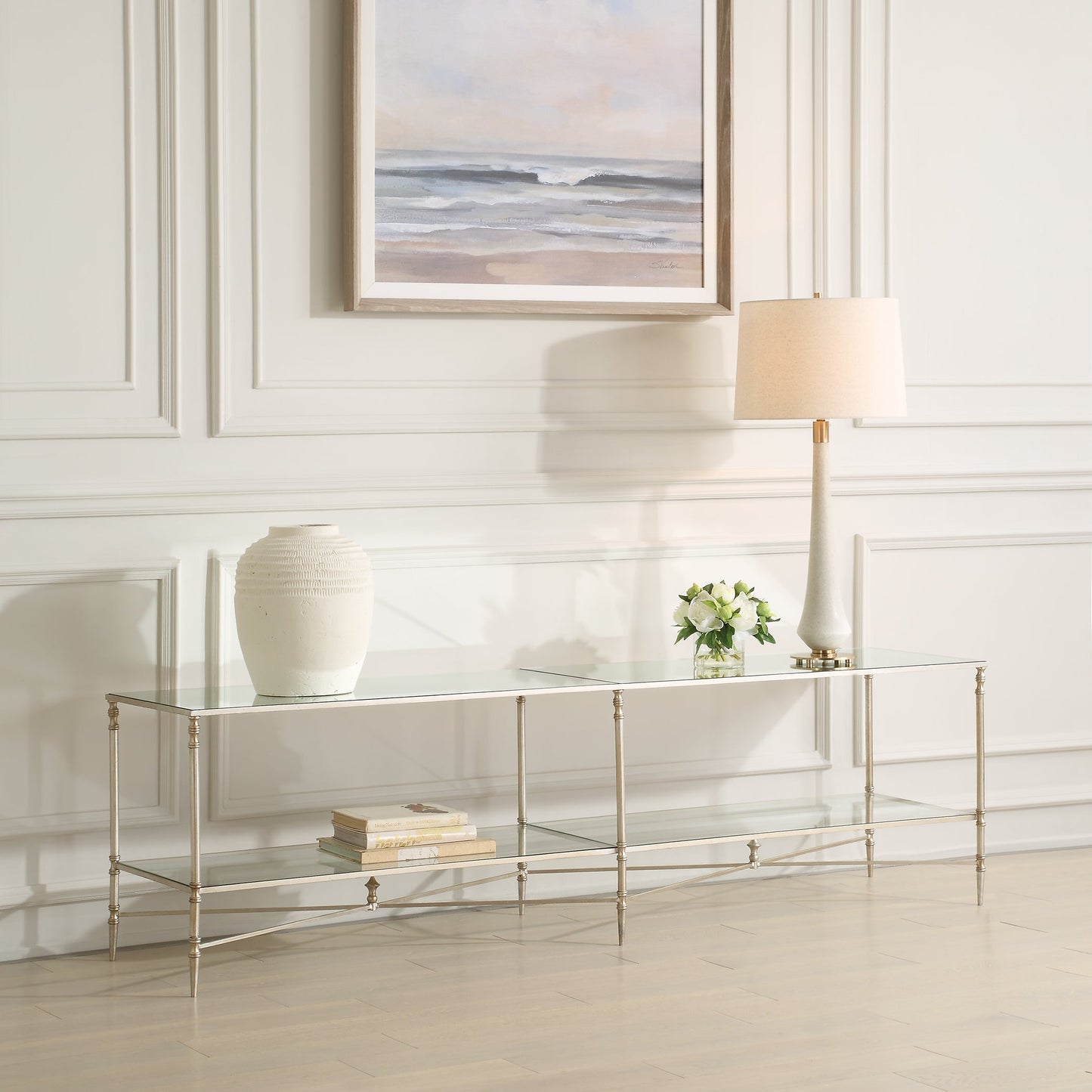 24070-C-UTT |Henzler 200 W x 56 H x 48 D Tv unit with Mirror Top