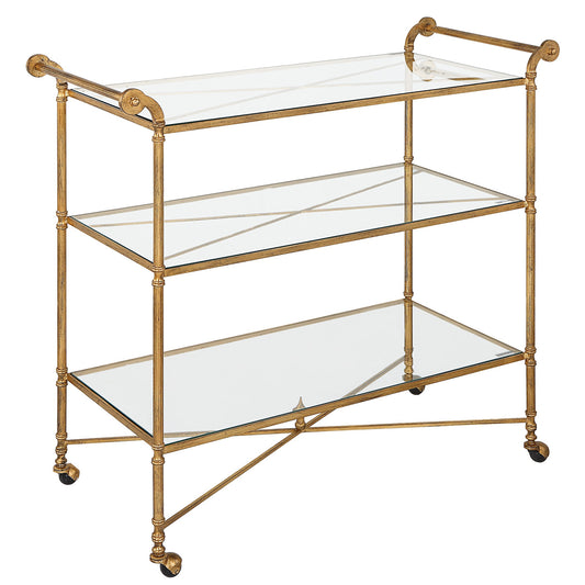Henzler Gold Bar Cart (6585685704800)