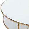 24303-N-utt| Henzler Round Coffee Table with Mirror Top