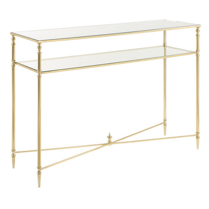 24278-C-UTT |Henzler 114 W x 83 H x 35 D Rectangle Console Table with Mirror Top