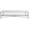 24293-N-UTT |Henzler 181 W x 48 H x 91 D Rectangle Coffee Table with Mirror Top