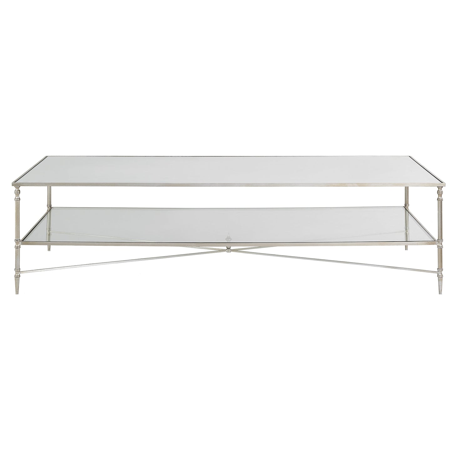 24293-N-UTT |Henzler 181 W x 48 H x 91 D Rectangle Coffee Table with Mirror Top