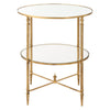 24297-UTT | Henzler 55 W x 66 H x 55 D Round Accent Table with Mirror Top
