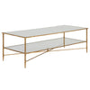24313-UTT | Henzler 151 W x 48 H x 60 D Rectangle Coffee Table with Mirror Top