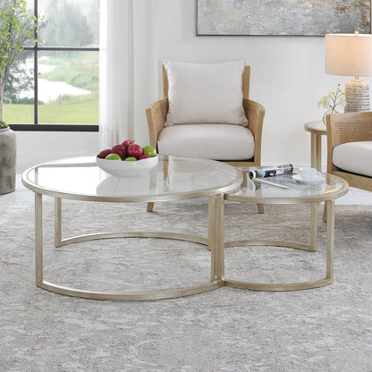 طاولة قهوة ريا المتداخلة، S/2