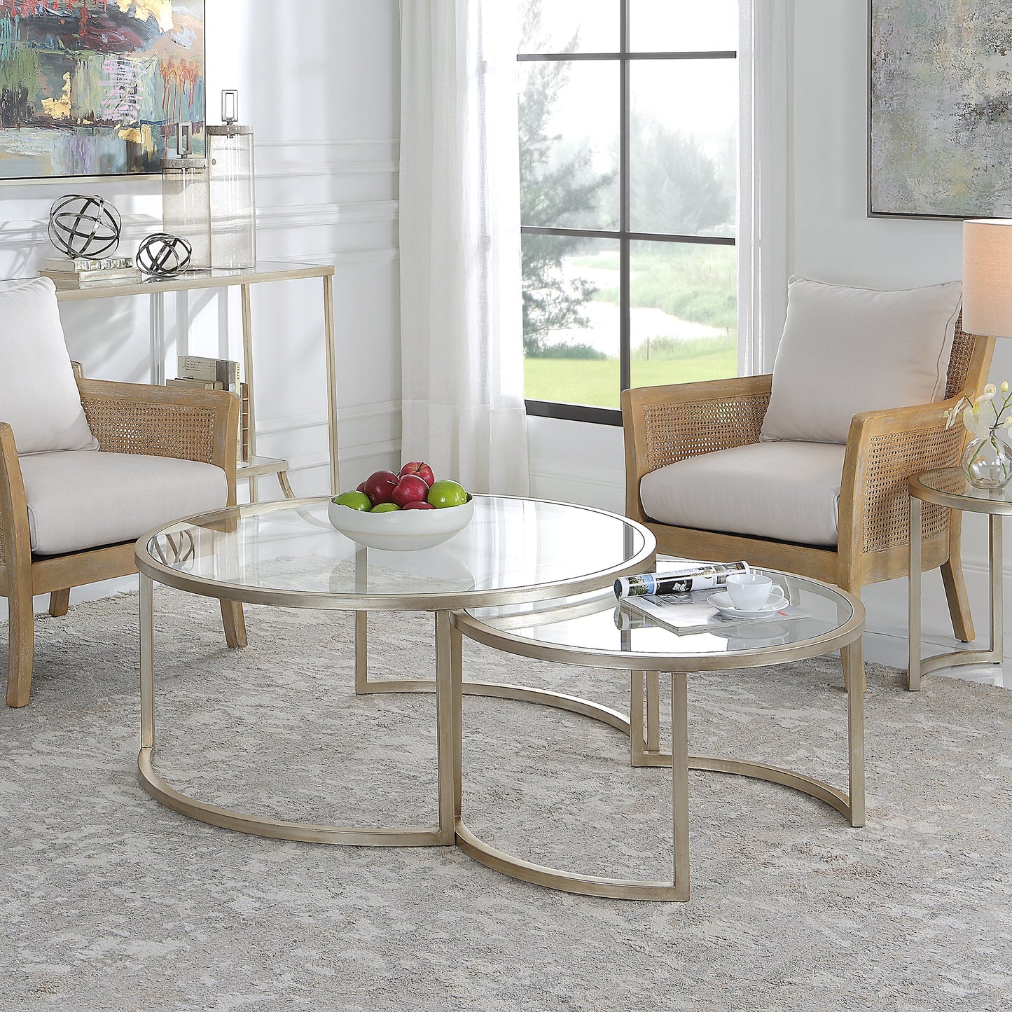 طاولة قهوة ريا المتداخلة، S/2