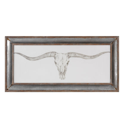 Western Skull Mount Framed Print