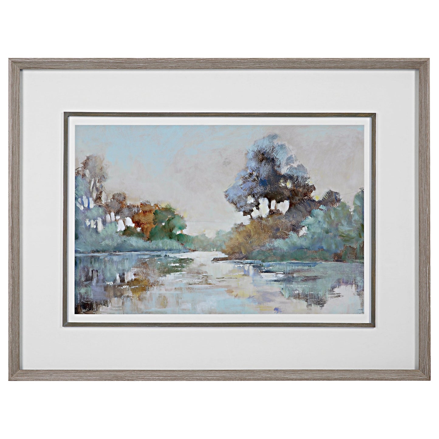 Morning Lake Framed Print