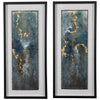 Glimmering Agate Framed Prints, S/2