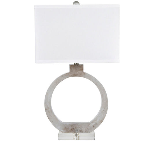 CVAVP1744B  GLACIER TABLE LAMP  21.5''HT.,CLEAR RESIN&METAL  C( Crestview  )