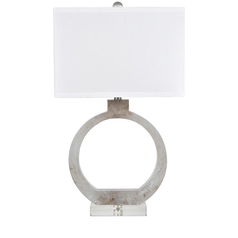 CVAVP1744B  GLACIER TABLE LAMP  21.5''HT.,CLEAR RESIN&METAL  C( Crestview  )